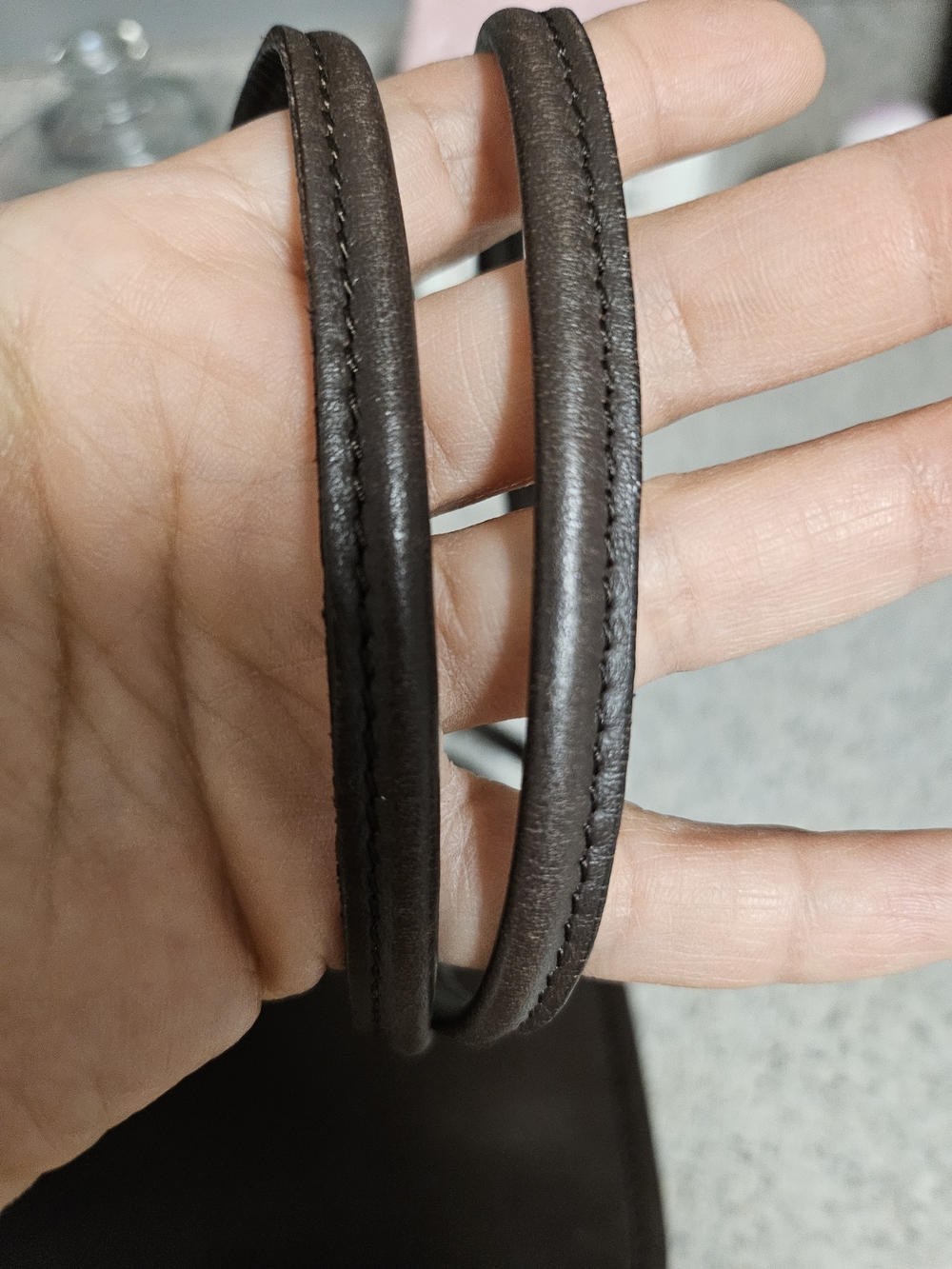 Unbranded Dark Brown Leather Messenger Crossbody - Picture 9 of 11